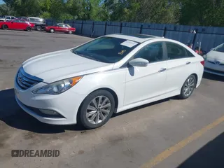 2014 Hyundai Sonata Limited with VIN 5NPEC4AB3EH911843, listed as a IAAI auction lot 42203811 with 97,665 mi miles and . Bid and sale history available at DreamBid. Image 2.