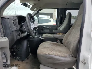 2008 Chevrolet Express Passenger with VIN 1GAHG35K581187695, listed as a Copart auction lot 66586304 with 0 mi miles and Salvage Title. Bid and sale history available at carsss.com. Image 7.