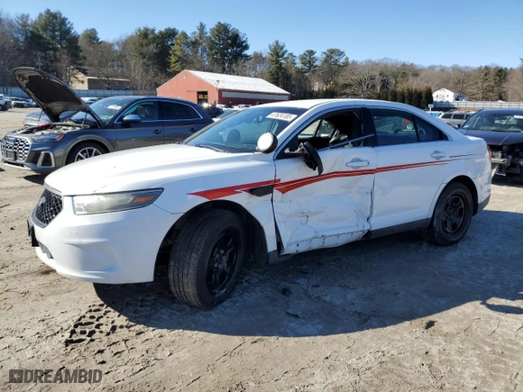 2013 Ford Sedan Police Interceptor with VIN 1FAHP2M87DG132461, listed as a Copart auction lot 47624185 with 0 mi miles and Clean Title. Bid and sale history available at carsss.com. Image 1.