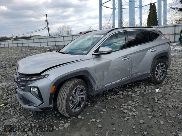 2025 Hyundai Tucson Limited with VIN 5NMJECDE5SH477605, listed as a Copart auction lot 42869465 with 5,569 mi miles and Salvage Title. Bid and sale history available at carsss.com. Image 1.