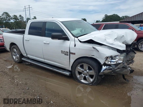 2019 Ram 1500 Big Horn z VIN 1C6RR6LT7KS675686, wystawiony jako Copart lot #58254805 z przebiegiem 97 850 mil mil oraz Szkoda całkowita • Salvage title. Historia ofert i sprzedaży dostępna na DreamBid. Obrazek 4.