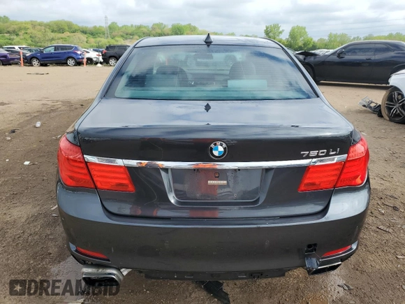 2010 BMW 7 Series 750Li xDrive with VIN WBAKC8C58ACY68671, listed as a Copart auction lot 56703235 with 122,083 mi miles and Salvage title. Bid and sale history available at DreamBid. Image 6.