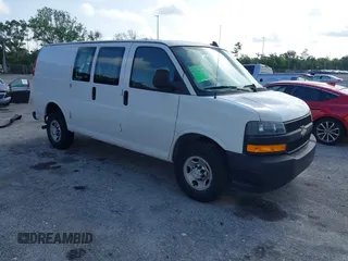 2019 Chevrolet Express Cargo with VIN 1GCWGAFP9K1275590, listed as a IAAI auction lot 42456223 with 138,887 mi miles and . Bid and sale history available at DreamBid. Image 1.