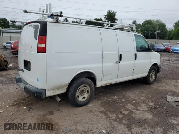 2010 Chevrolet Express Cargo with VIN 1GCZGFBA2A1153342, listed as a Copart auction lot 60746385 with 142,770 mi miles and Clean title. Bid and sale history available at DreamBid. Image 3.