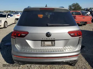 2022 Volkswagen Tiguan SE R-Line Black with VIN 3VVCB7AX3NM092416, listed as a Copart auction lot 87620455 with 47,199 mi miles and Non Repairable. Bid and sale history available at carsss.com. Image 6.