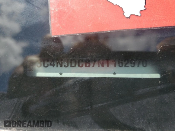 2022 Jeep Compass (RED) Edition с VIN 3C4NJDCB7NT162970, выставлен на аукционе Copart как лот 61729915 с пробегом 64 543 миль миль и Чистый • Clean title. История ставок и продаж доступна на DreamBid. Изображение 12.