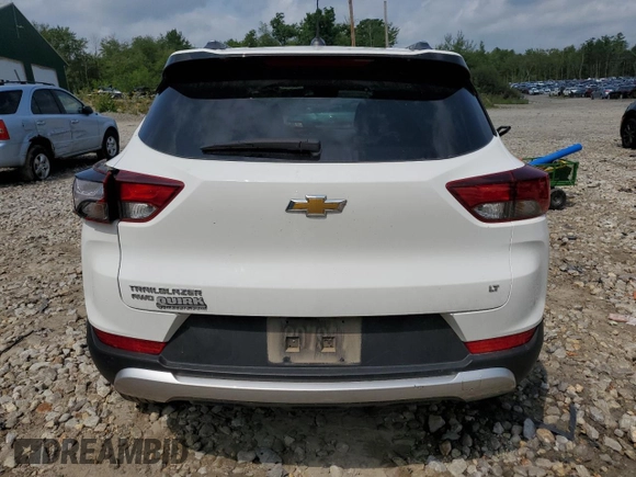 2022 Chevrolet TrailBlazer LT with VIN KL79MRSL3NB037169, listed as a Copart auction lot 65221124 with 28,498 mi miles and Salvage Title. Bid and sale history available at DreamBid. Image 6.