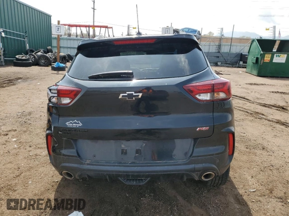 2022 Chevrolet TrailBlazer RS with VIN KL79MUSL5NB117897, listed as a Copart auction lot 51326855 with 42,125 mi miles and Salvage Title. Bid and sale history available at DreamBid. Image 6.