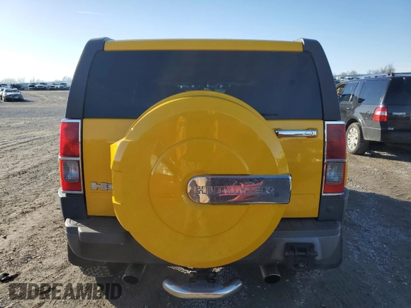 2006 Hummer H3 with VIN 5GTDN136668104360, listed as a Copart auction lot 85010584 with 171,619 mi miles and Salvage Title. Bid and sale history available at DreamBid. Image 6.
