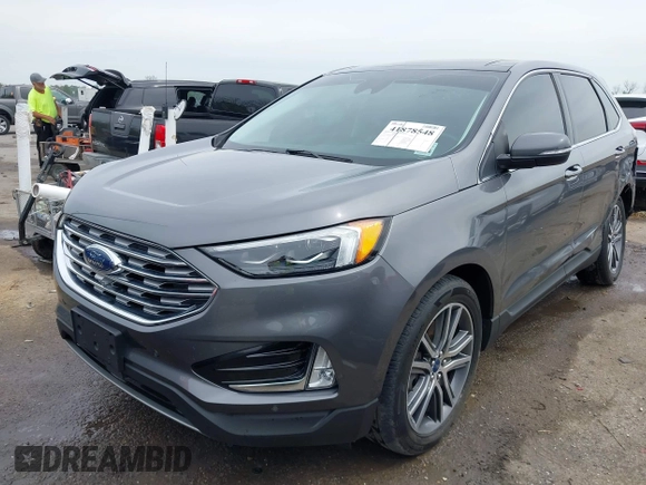 2022 Ford Edge Titanium with VIN 2FMPK4K93NBA14018, listed as a IAAI auction lot 41878548 with 52,515 mi miles. Bid and sale history available at carsss.com. Image 17.