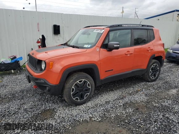 2015 Jeep Renegade Trailhawk with VIN ZACCJBCT0FPB74261, listed as a Copart auction lot 56067395 with 182,703 mi miles and Clean Title. Bid and sale history available at DreamBid. Image 1.