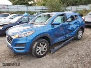 2019 Hyundai Tucson SE with VIN KM8J23A48KU845459, listed as a Copart auction lot 71819214 with 99,550 mi miles and Salvage Title. Bid and sale history available at carsss.com. Image 1.