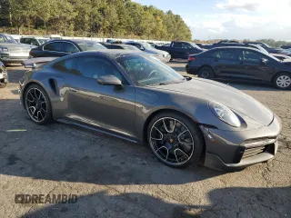 2024 Porsche 911 Turbo with VIN WP0AD2A99RS253482, listed as a Copart auction lot 80100954 with 0 mi miles and Salvage Title. Bid and sale history available at carsss.com. Image 4.