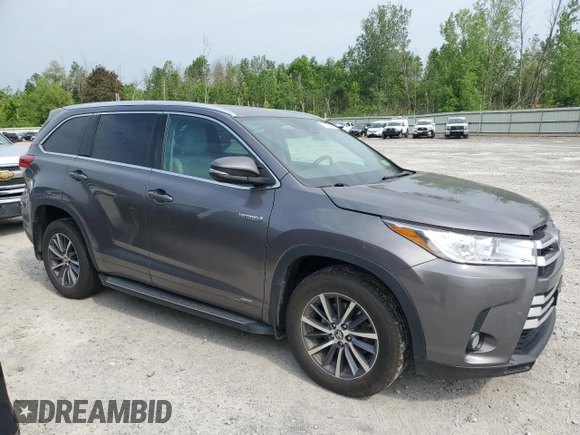 2018 Toyota Highlander Hybrid XLE with VIN 5TDJGRFHXJS048539, listed as a Copart auction lot 60134685 with 228,968 mi miles and Salvage title. Bid and sale history available at DreamBid. Image 4.