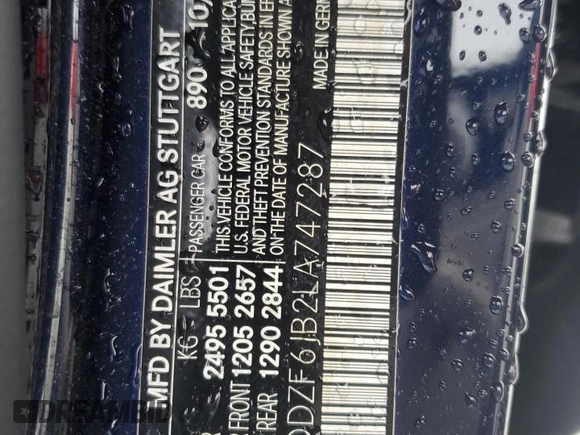 2020 Mercedes-Benz E-Class E 450 with VIN WDDZF6JB2LA747287, listed as a Copart auction lot 82967794 with 30,340 mi miles and Salvage Title. Bid and sale history available at carsss.com. Image 12.