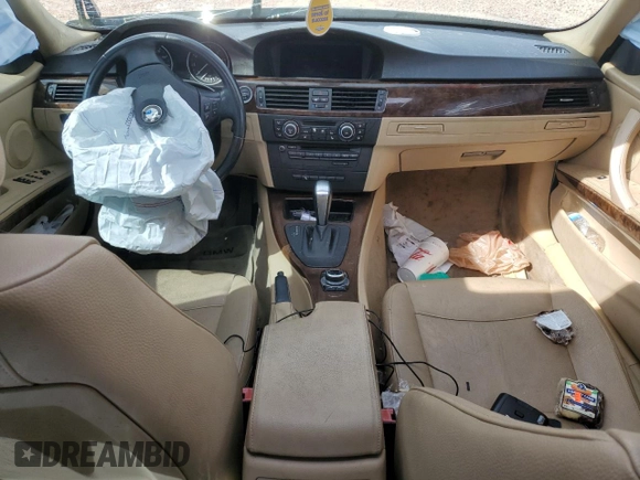 2010 BMW 3 Series 328i with VIN WBAPH5G53ANM35022, listed as a Copart auction lot 49615925 with Not Provided miles and Salvage Title. Bid and sale history available at DreamBid. Image 8.