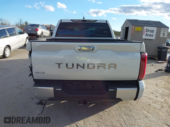 2024 Toyota Tundra Capstone Hybrid with VIN 5TFVC5DB3RX062793, listed as a IAAI auction lot 40829567 with 15,683 mi miles and . Bid and sale history available at DreamBid. Image 16.