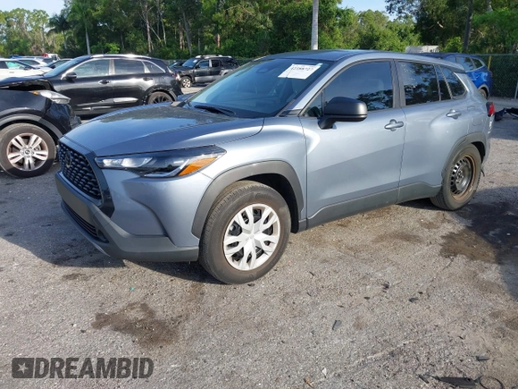 2023 Toyota Corolla Cross L with VIN 7MUAAAAG4PV044969, listed as a IAAI auction lot 42388727 with 26,071 mi miles and . Bid and sale history available at DreamBid. Image 18.
