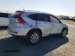 2015 Honda CR-V EX-L with VIN 2HKRM3H75FH522746, listed as a Copart auction lot 48596895 with Not Provided miles and Salvage Title. Bid and sale history available at DreamBid. Image 3.