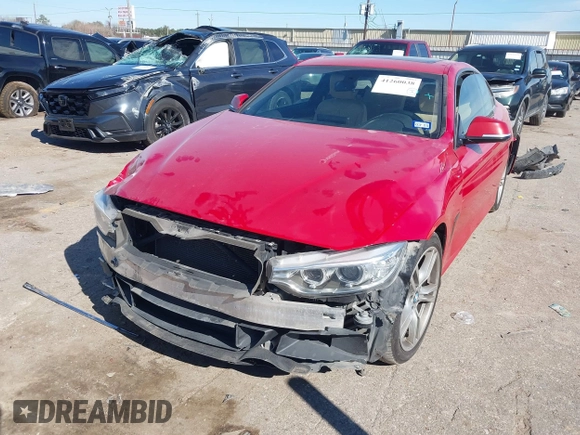 2015 BMW 4 Series 428i with VIN WBA3N3C57FK233391, listed as a IAAI auction lot 41260038 with 86,487 mi miles and . Bid and sale history available at DreamBid. Image 2.