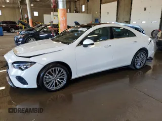 2025 Mercedes-Benz CLA 250 with VIN W1K5J4HB3SN508782, listed as a Copart auction lot 62965785 with 25,682 mi miles and Clean title. Bid and sale history available at DreamBid. Image 1.