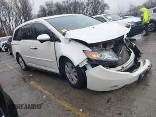 2016 Honda Odyssey EX-L z VIN 5FNRL5H6XGB032969, wystawiony jako IAAI lot #41168912 z przebiegiem 92 576 mil mil oraz . Historia ofert i sprzedaży dostępna na DreamBid. Obrazek 1.