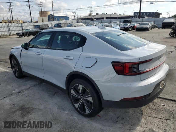 2024 Polestar 2 with VIN YSMFD3KA2RL238020, listed as a Copart auction lot 51341825 with 7,565 mi miles and Salvage Title. Bid and sale history available at carsss.com. Image 2.