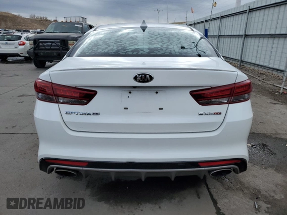 2016 Kia Optima SX Turbo with VIN 5XXGW4L23GG048523, listed as a Copart auction lot 47489175 with 91,922 mi miles and Salvage Title. Bid and sale history available at carsss.com. Image 6.