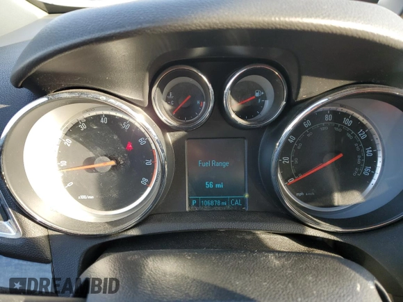 2015 Buick Encore with VIN KL4CJASB6FB250817, listed as a Copart auction lot 45163195 with 106,878 mi miles and Clean Title. Bid and sale history available at carsss.com. Image 9.