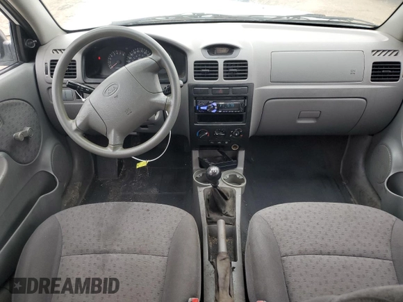 2003 Kia Rio with VIN KNADC125136274488, listed as a Copart auction lot 79561204 with 117,608 mi miles and Salvage Title. Bid and sale history available at carsss.com. Image 8.