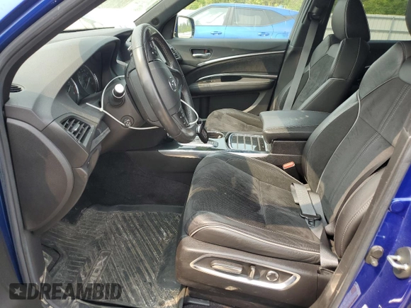 2020 Acura MDX Technology with VIN 5J8YD4H04LL027550, listed as a Copart auction lot 58573455 with 45,007 mi miles and Salvage title. Bid and sale history available at DreamBid. Image 7.