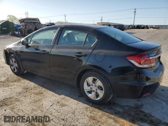 2015 Honda Civic Sedan LX with VIN 2HGFB2F54FH566574, listed as a Copart auction lot 52797175 with 116,822 mi miles and Salvage Title. Bid and sale history available at carsss.com. Image 2.