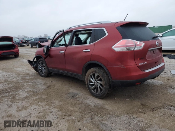 2015 Nissan Rogue SL with VIN 5N1AT2MV8FC791619, listed as a Copart auction lot 87383054 with Not Provided miles and Salvage Title. Bid and sale history available at carsss.com. Image 2.