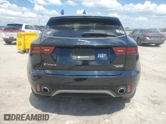 2020 Jaguar E-Pace SE with VIN SADFP2FX2L1Z74927, listed as a Copart auction lot 56533505 with 31,049 mi miles and Clean Title. Bid and sale history available at DreamBid. Image 6.