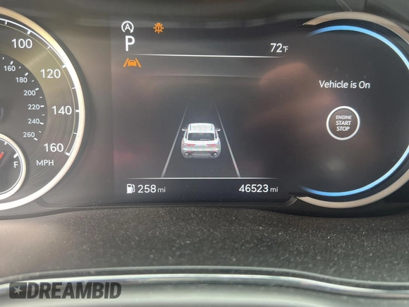 2022 Genesis GV70 Sport with VIN KMUMCDTC6NU028274, listed as a Copart auction lot 61770155 with 46,523 mi miles and Salvage title. Bid and sale history available at DreamBid. Image 8.