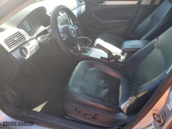 2012 Volkswagen Passat SE with VIN 1VWBP7A37CC096621, listed as a Copart auction lot 49468885 with 258,205 mi miles and Salvage Title. Bid and sale history available at carsss.com. Image 7.