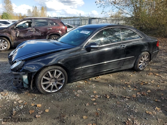 2007 Mercedes-Benz CLK-Class 3.5L with VIN WDBTJ56H17F218930, listed as a Copart auction lot 75250344 with 108,722 mi miles and Salvage Title. Bid and sale history available at carsss.com. Image 1.