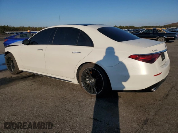 2023 Mercedes-Benz S-Class S 580 with VIN W1K6G7GB5PA230293, listed as a Copart auction lot 84591274 with 0 mi miles and Salvage Title. Bid and sale history available at carsss.com. Image 2.