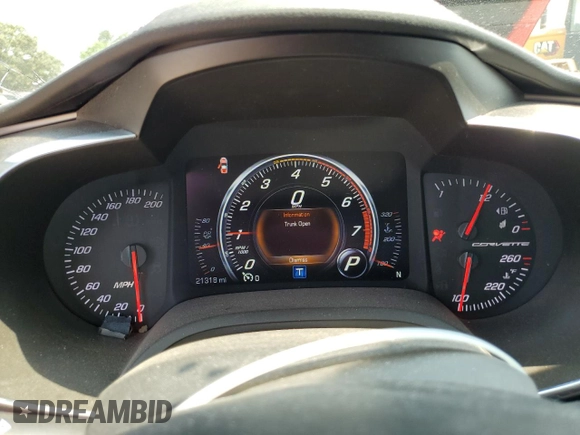 2016 Chevrolet Corvette 2LT with VIN 1G1YD2D78G5110245, listed as a Copart auction lot 59372215 with 21,318 mi miles and Salvage title. Bid and sale history available at DreamBid. Image 9.
