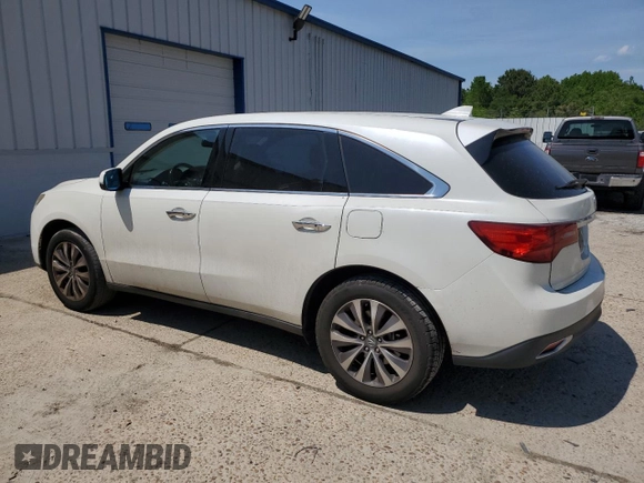2015 Acura MDX Technology with VIN 5FRYD3H48FB004581, listed as a Copart auction lot 55024755 with 103,556 mi miles and Salvage title. Bid and sale history available at DreamBid. Image 2.