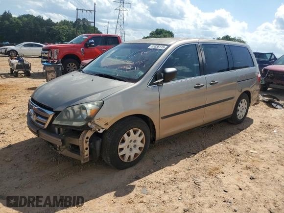 2007 Honda Odyssey LX with VIN 5FNRL38287B080407, listed as a Copart auction lot 57436115 with 238,333 mi miles and Salvage title. Bid and sale history available at DreamBid. Image 1.