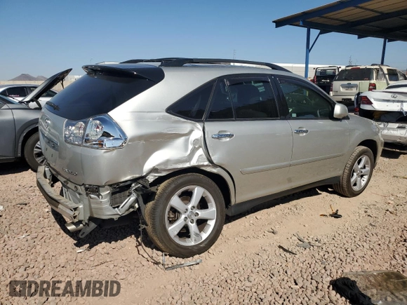 2008 Lexus RX 350 with VIN 2T2GK31U68C050703, listed as a Copart auction lot 52645805 with 130,086 mi miles and Salvage Title. Bid and sale history available at DreamBid. Image 3.