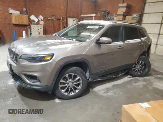 2021 Jeep Cherokee Latitude Lux z VIN 1C4PJMMX9MD122431, wystawiony jako Copart lot #82842834 z przebiegiem 72 284 mil mil oraz Szkoda całkowita • Salvage title. Historia ofert i sprzedaży dostępna na DreamBid. Obrazek 1.