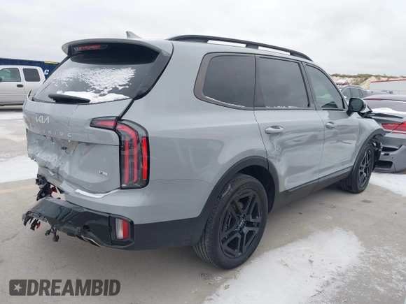 2024 Kia Telluride SX Prestige X-Pro with VIN 5XYP5DGC4RG427373, listed as a IAAI auction lot 41371537 with 11,808 mi miles and . Bid and sale history available at DreamBid. Image 4.