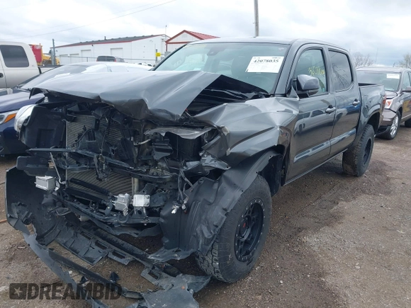 2022 Toyota Tacoma SR with VIN 3TMCZ5ANXNM483172, listed as a IAAI auction lot 42078035 with 36,088 mi miles and . Bid and sale history available at DreamBid. Image 6.