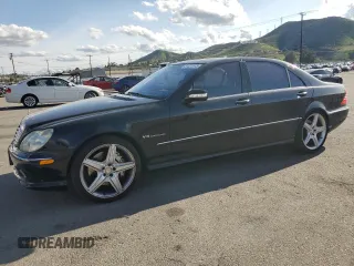 2004 Mercedes-Benz S 55 AMG with VIN WDBNG74J54A407159, listed as a Copart auction lot 51327975 with 129,074 mi miles and Salvage Title. Bid and sale history available at DreamBid. Image 1.