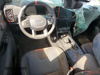 2024 Ford Ranger Raptor with VIN 1FTER4LRXRLE22981, listed as a Copart auction lot 71223444 with 0 mi miles and Salvage Title. Bid and sale history available at carsss.com. Image 8.