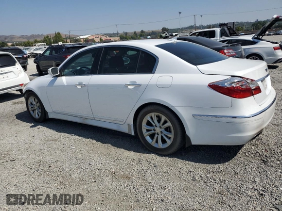 2013 Hyundai Genesis 3.8L with VIN KMHGC4DDXDU257851, listed as a Copart auction lot 59491725 with 95,844 mi miles and Salvage title. Bid and sale history available at DreamBid. Image 2.