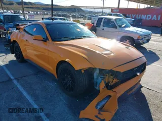 2019 Ford Mustang EcoBoost with VIN 1FA6P8TH8K5202795, listed as a IAAI auction lot 41707928 with 81,099 mi miles and . Bid and sale history available at carsss.com. Image 1.