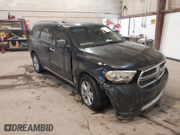 2013 Dodge Durango Crew z VIN 1C4RDJDG7DC661411, wystawiony jako IAAI lot #41617514 z przebiegiem 145 309 mil mil oraz . Historia ofert i sprzedaży dostępna na DreamBid. Obrazek 1.